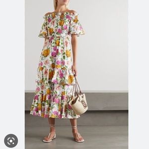 Borgo De Nor Margarita Off-The-Shoulder Cotton Dress - Size 2